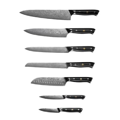 Komplet knivsæt (7 dele)